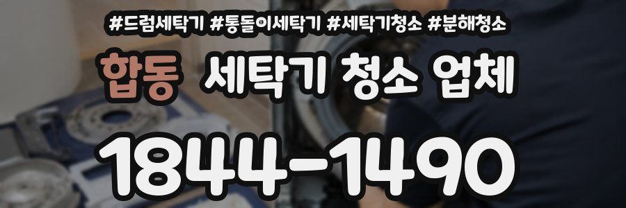 합동 세탁기 청소 업체