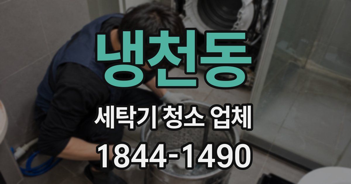 냉천동 세탁기 청소 업체