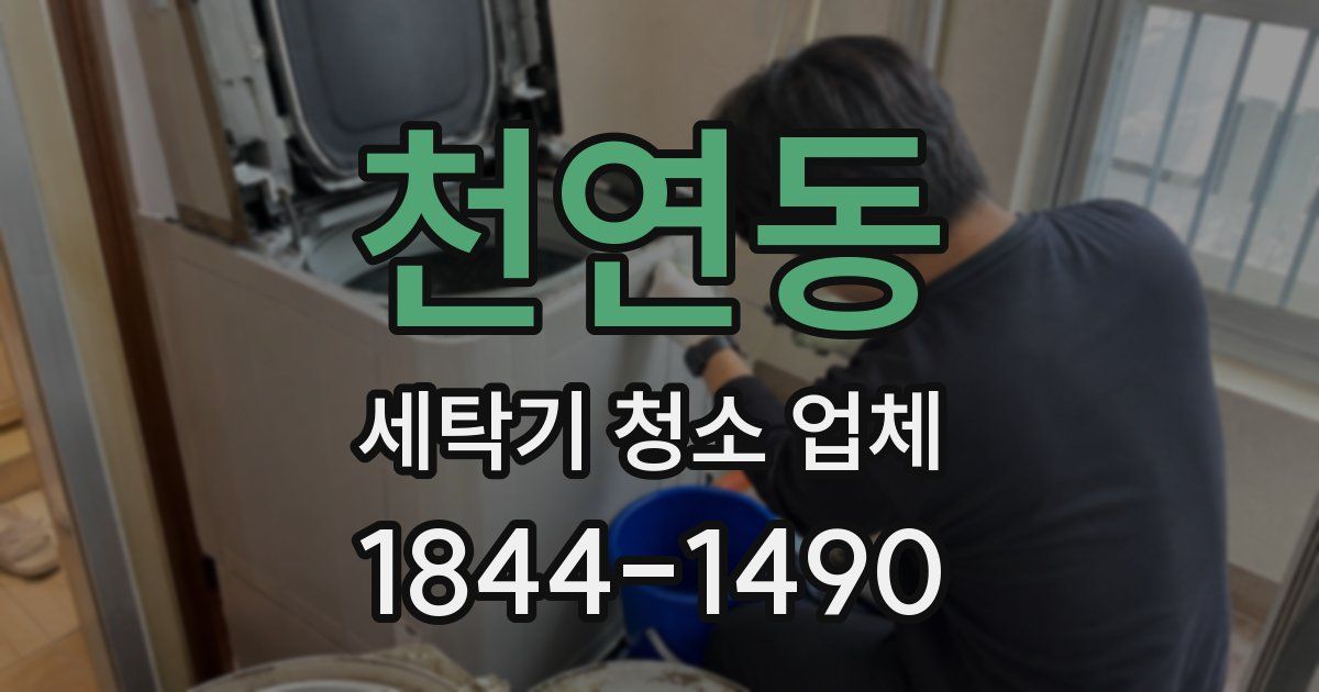 천연동 세탁기 청소 업체
