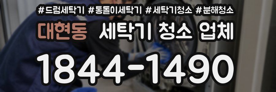 대현동 세탁기 청소 업체