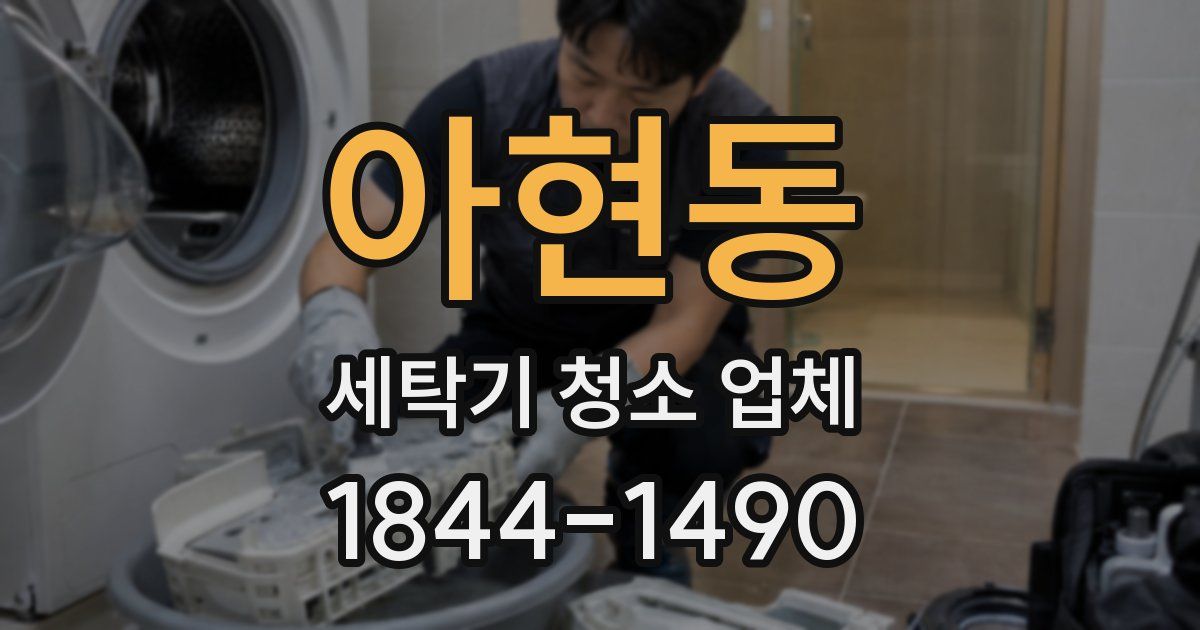 아현동 세탁기 청소 업체