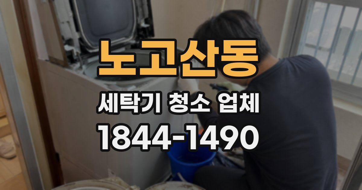 노고산동 세탁기 청소 업체