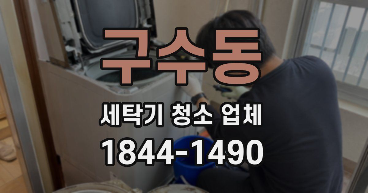 구수동 세탁기 청소 업체