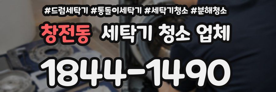 창전동 세탁기 청소 업체