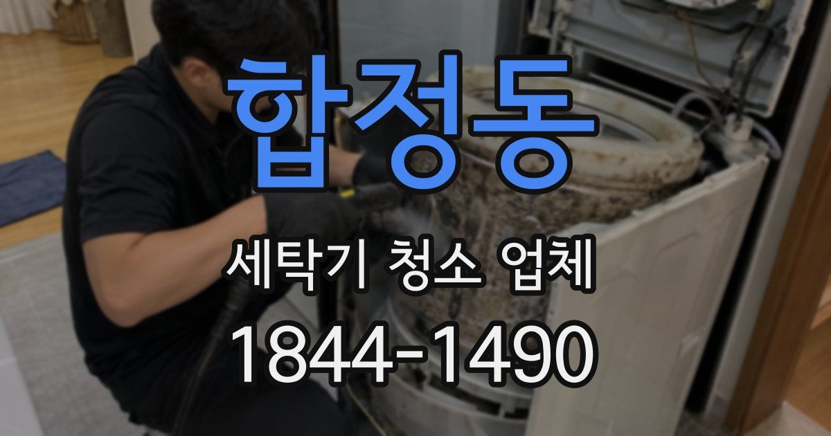 합정동 세탁기 청소 업체