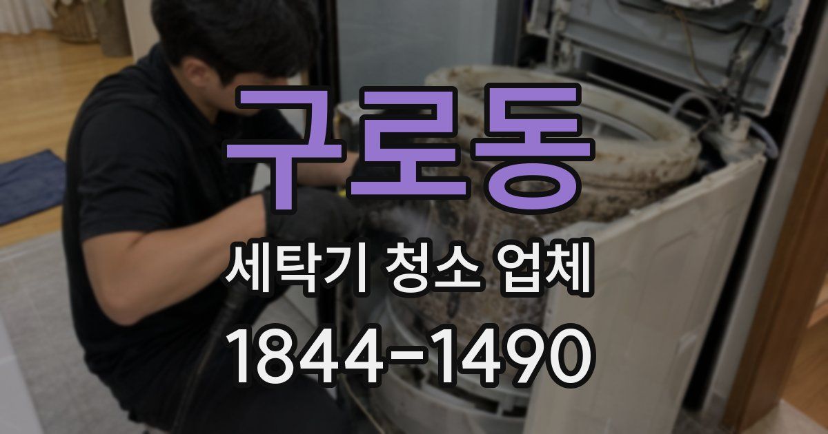 구로동 세탁기 청소 업체