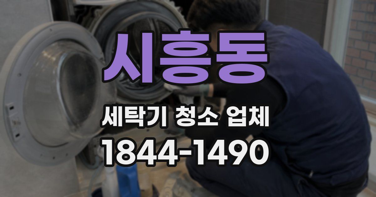 시흥동 세탁기 청소 업체