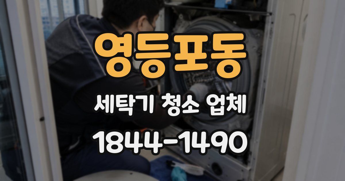 영등포동 세탁기 청소 업체
