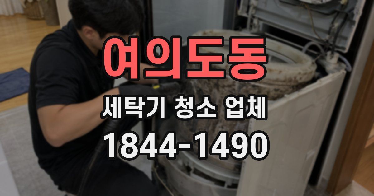 여의도동 세탁기 청소 업체
