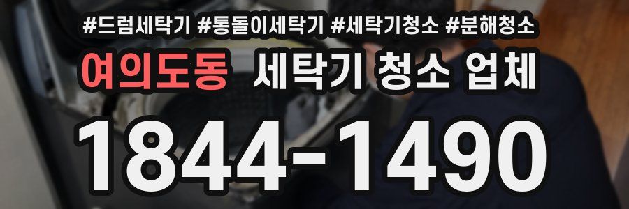 여의도동 세탁기 청소 업체