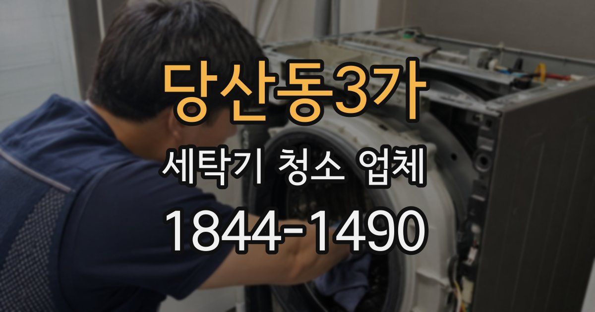 당산동3가 세탁기 청소 업체