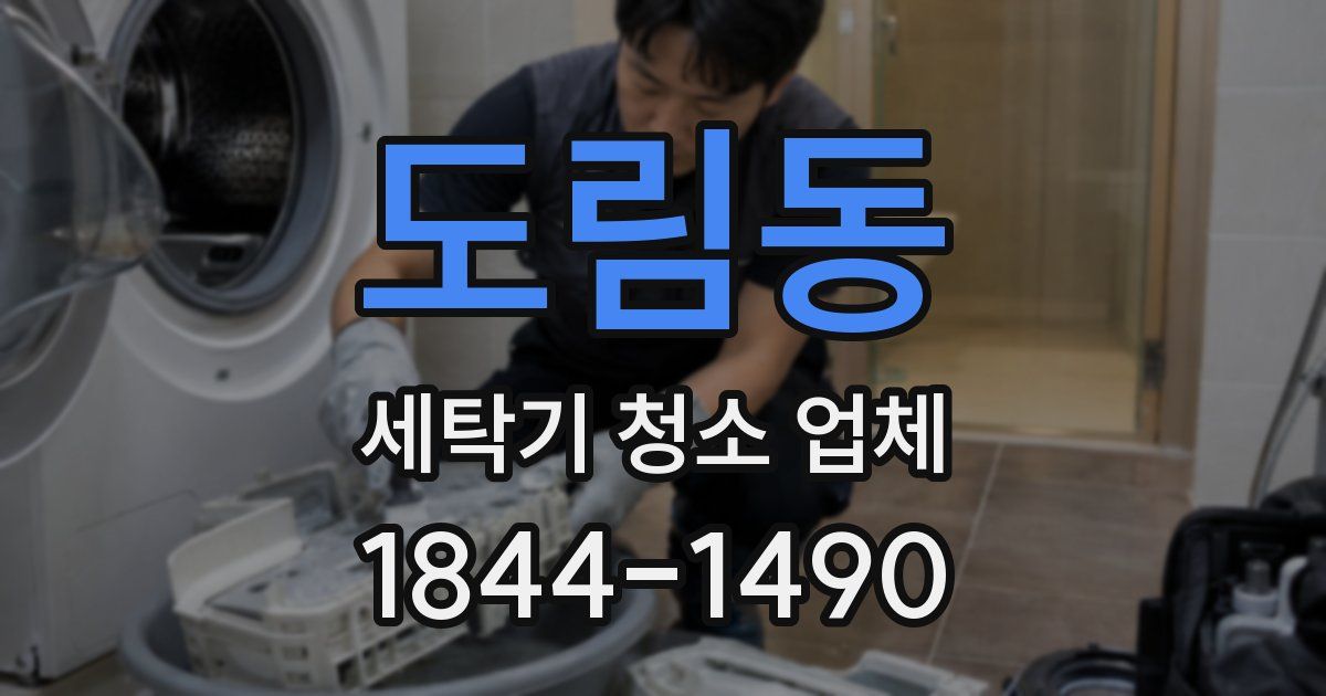 도림동 세탁기 청소 업체