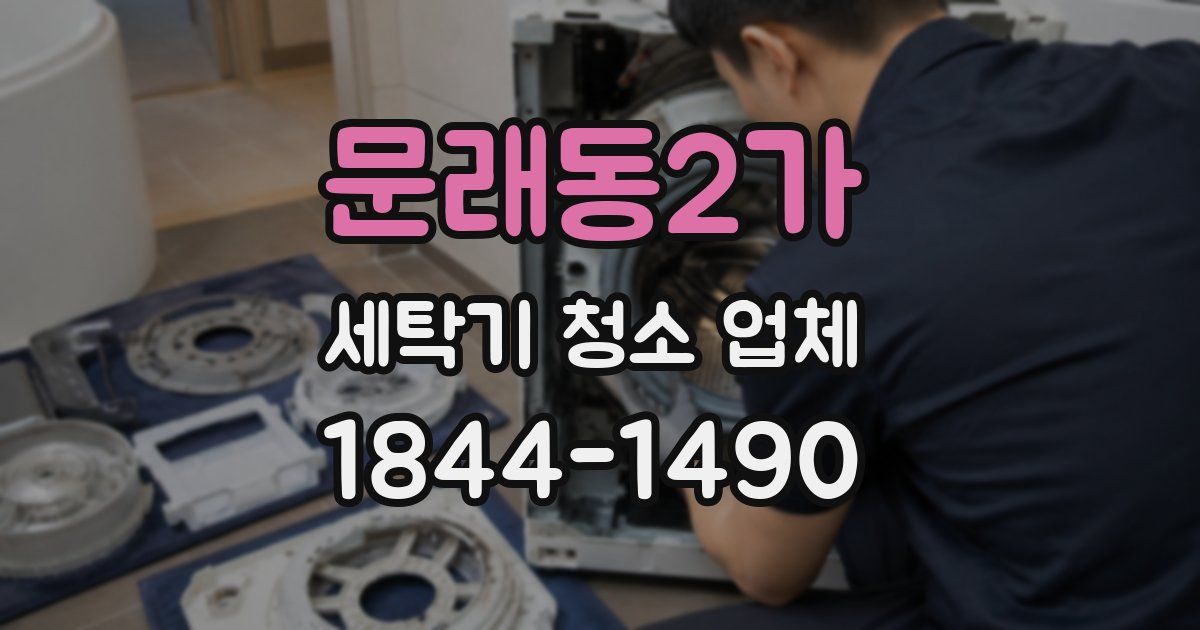 문래동2가 세탁기 청소 업체