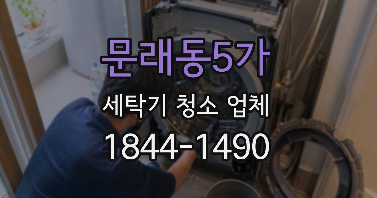 문래동5가 세탁기 청소 업체
