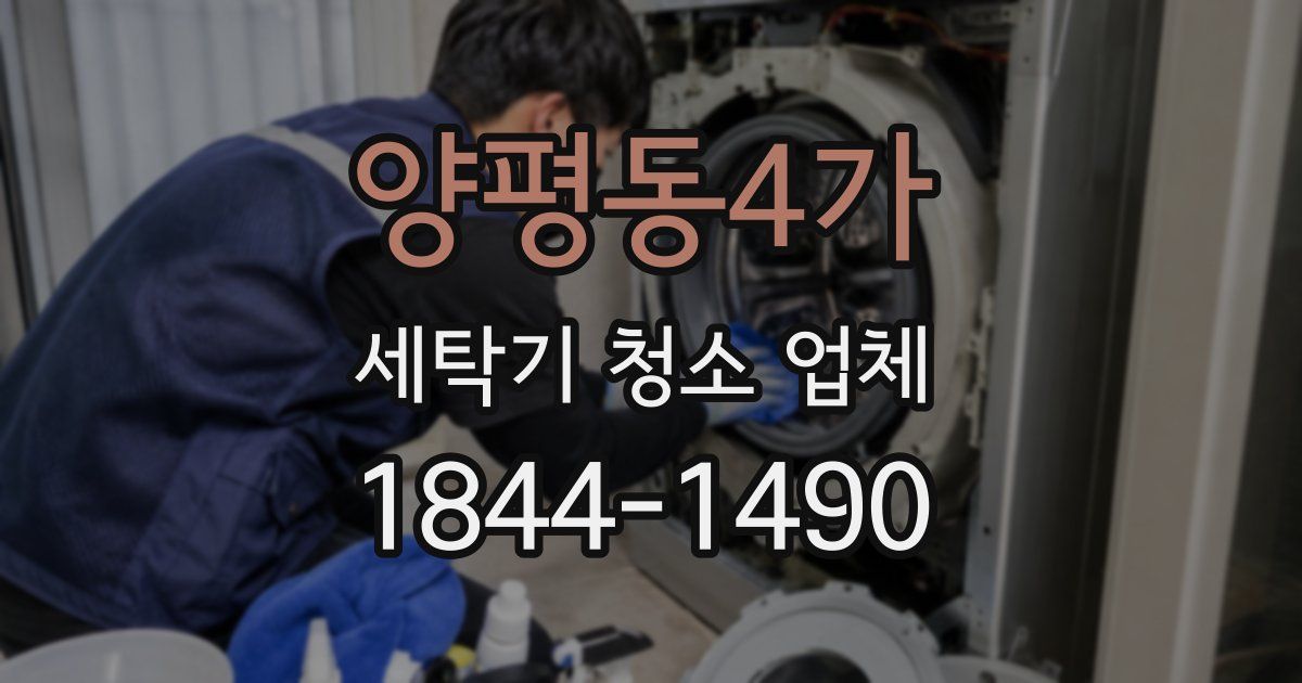 양평동4가 세탁기 청소 업체