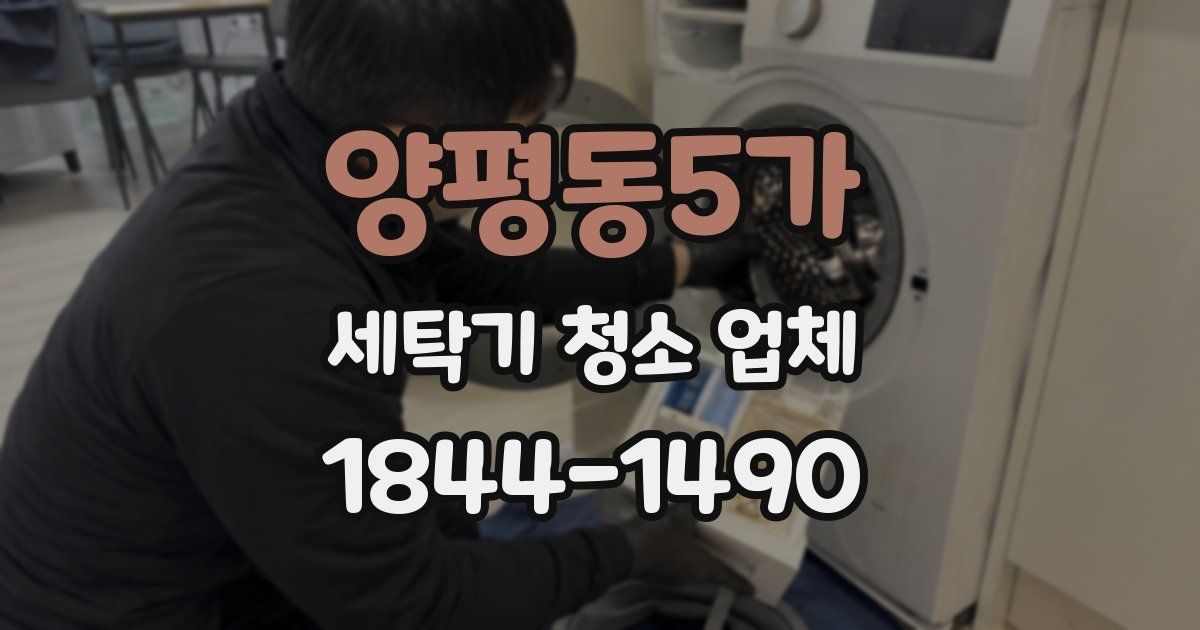 양평동5가 세탁기 청소 업체