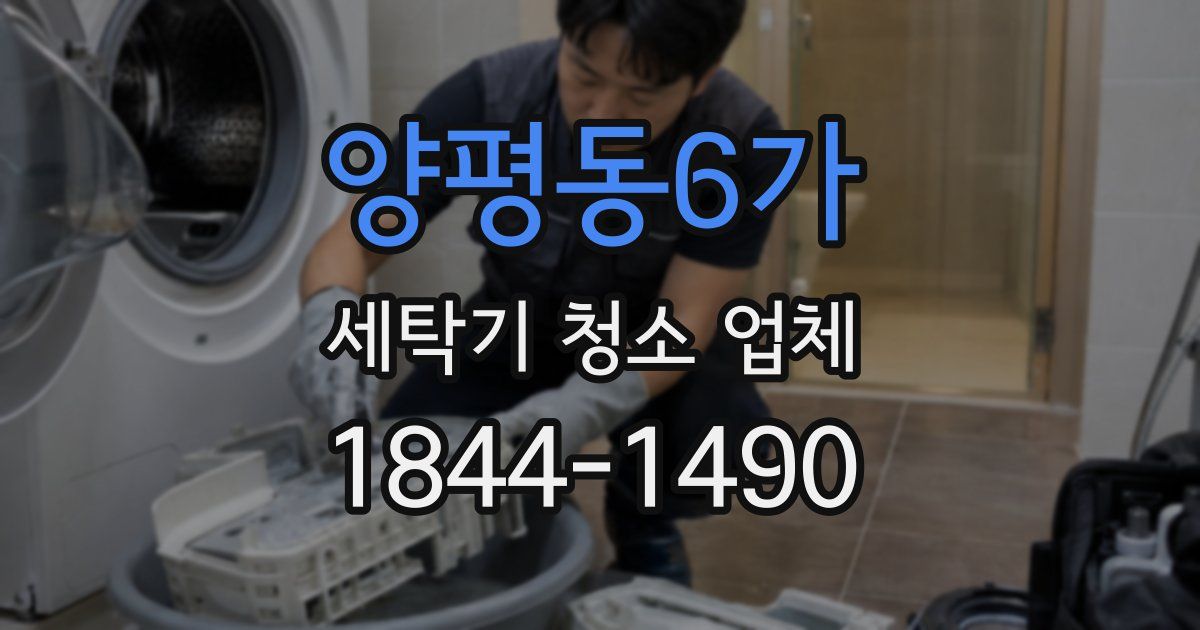 양평동6가 세탁기 청소 업체