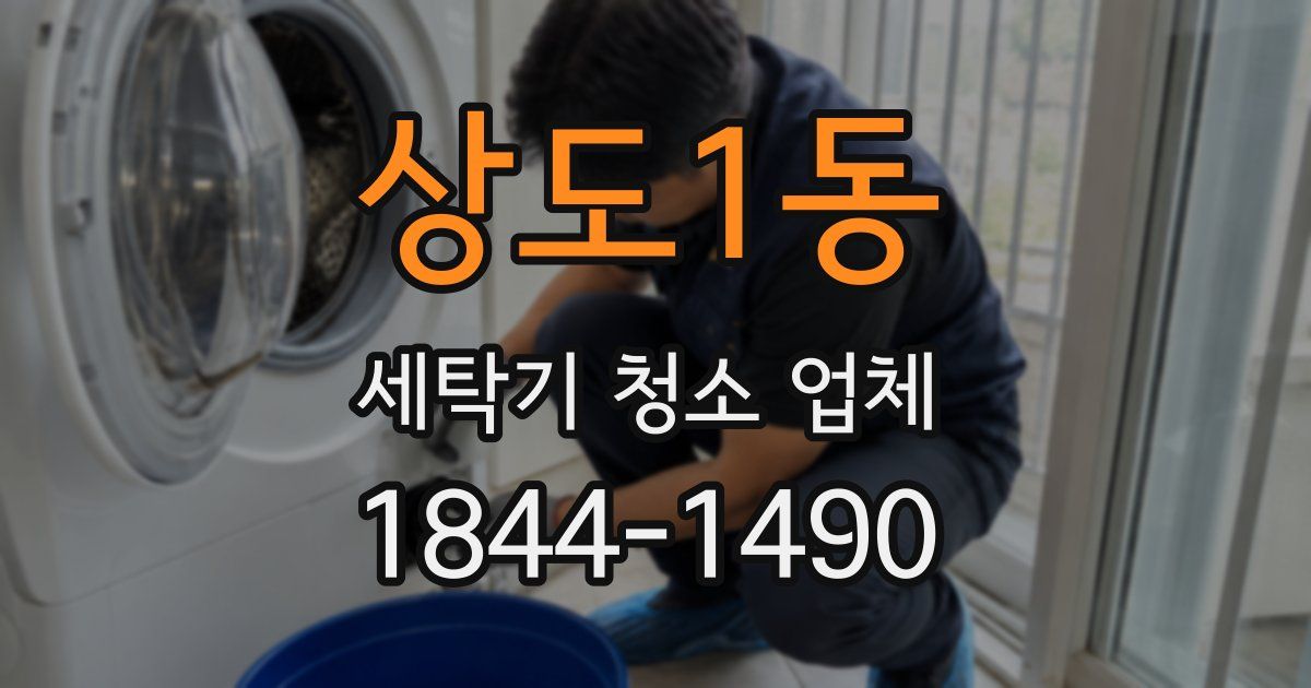 상도1동 세탁기 청소 업체