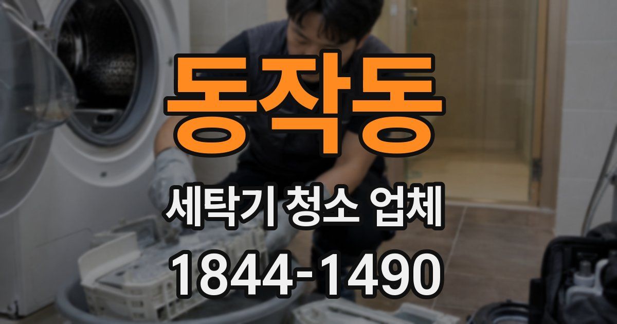 동작동 세탁기 청소 업체