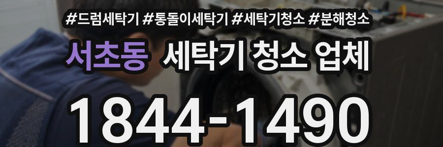 서초동 세탁기 청소 업체