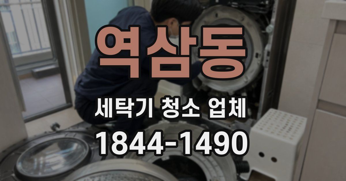 역삼동 세탁기 청소 업체