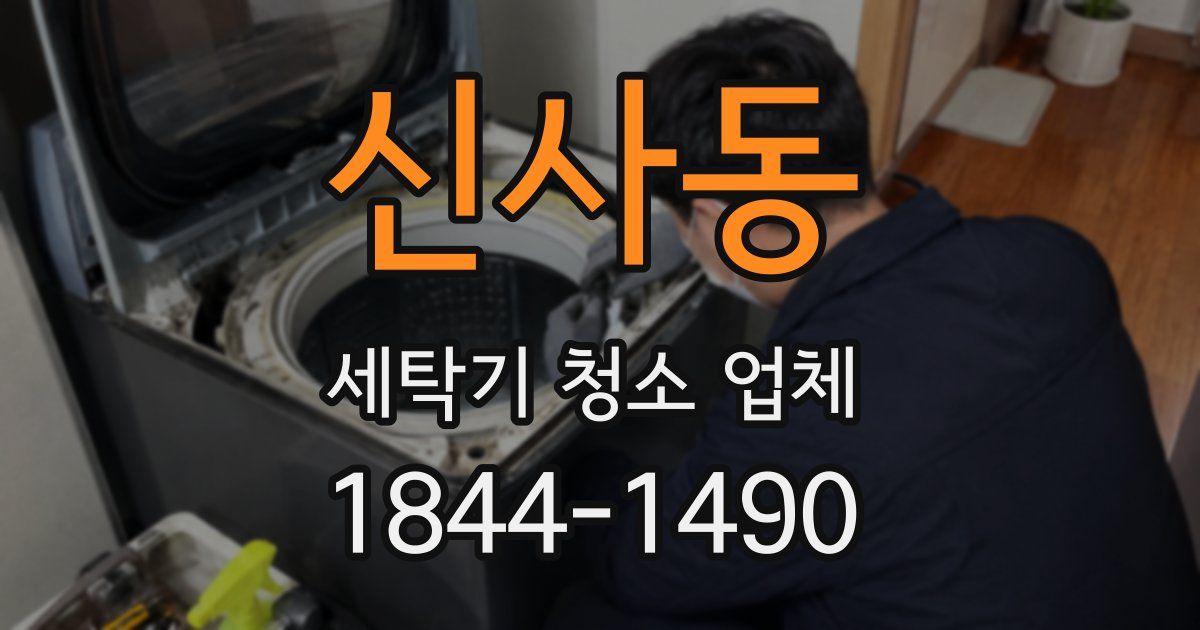 신사동 세탁기 청소 업체