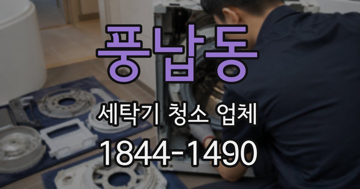 풍납동 세탁기 청소 업체