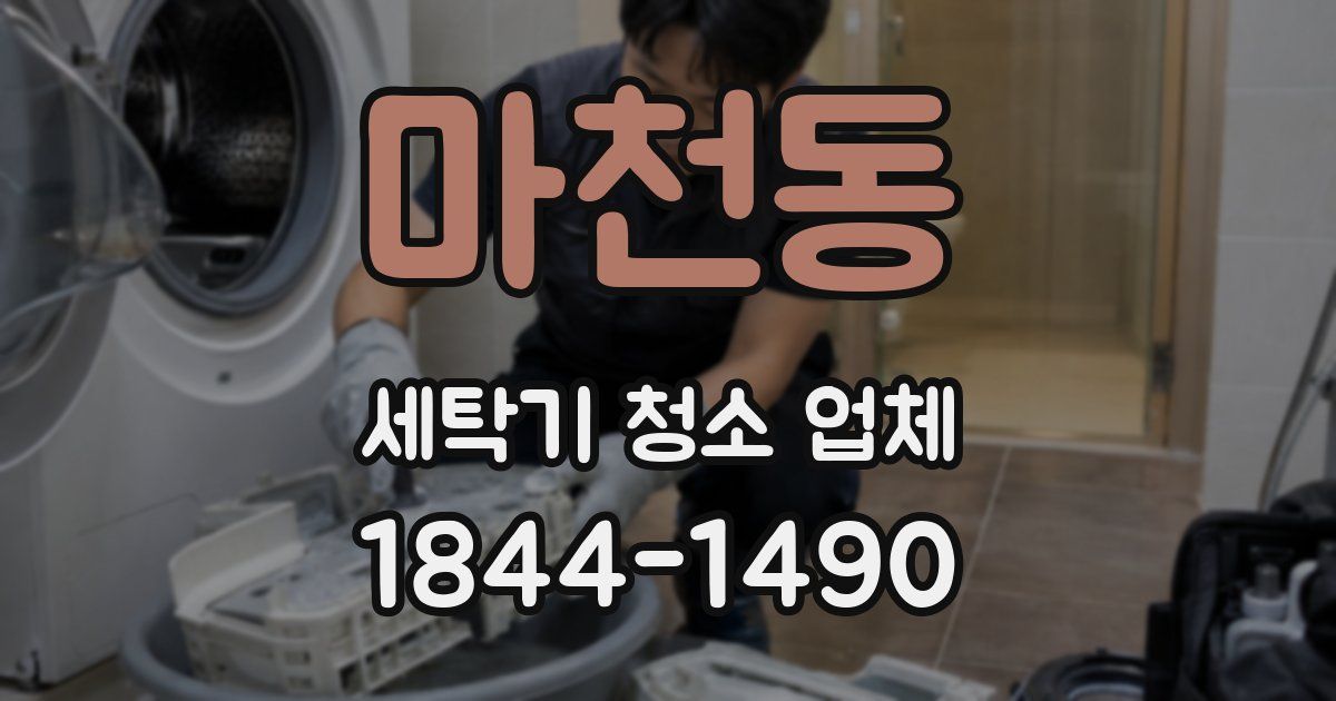 마천동 세탁기 청소 업체