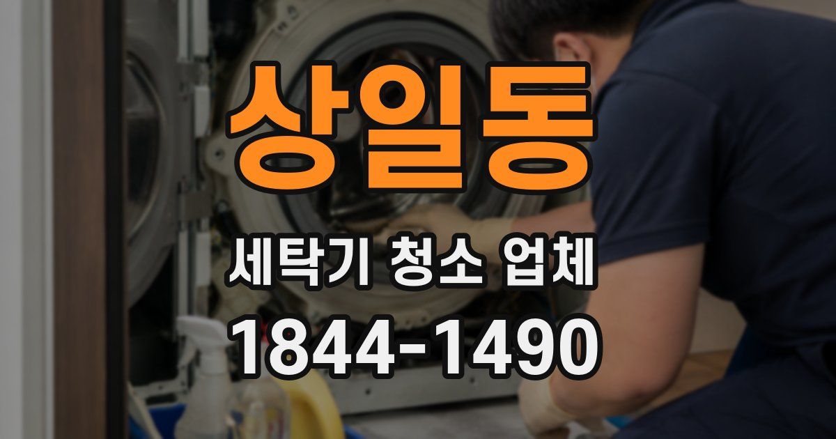 상일동 세탁기 청소 업체