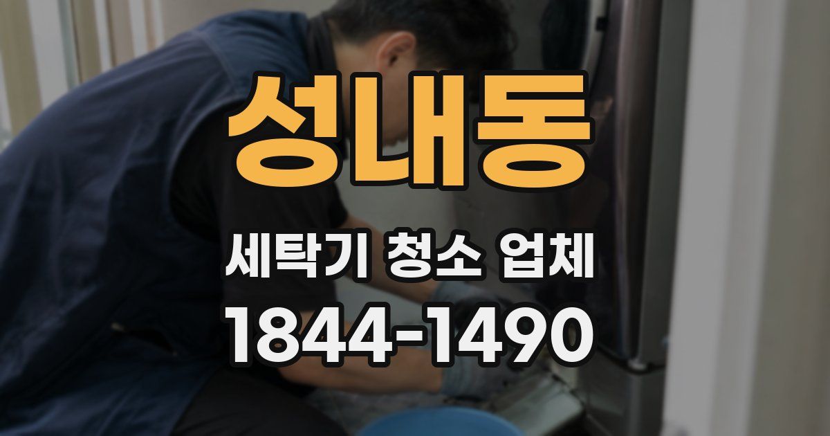 성내동 세탁기 청소 업체