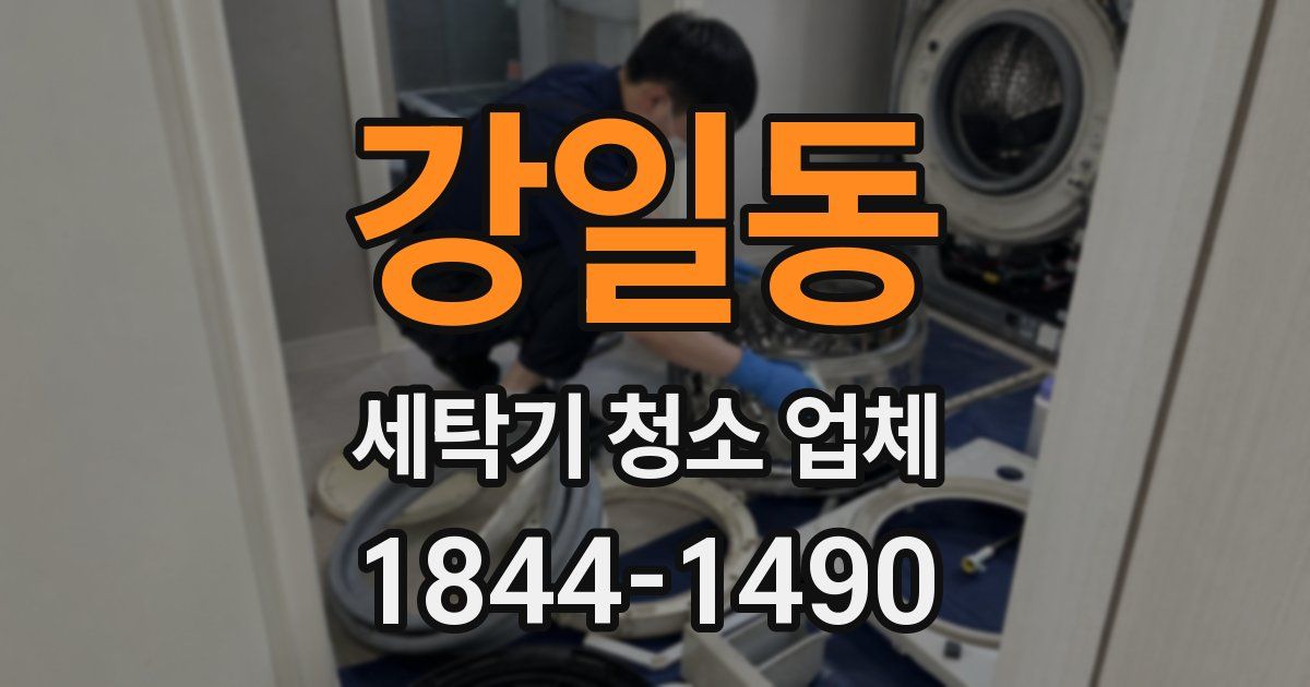 강일동 세탁기 청소 업체