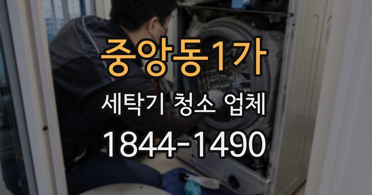중앙동1가 세탁기 청소 업체