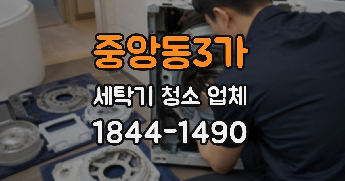 중앙동3가 세탁기 청소 업체