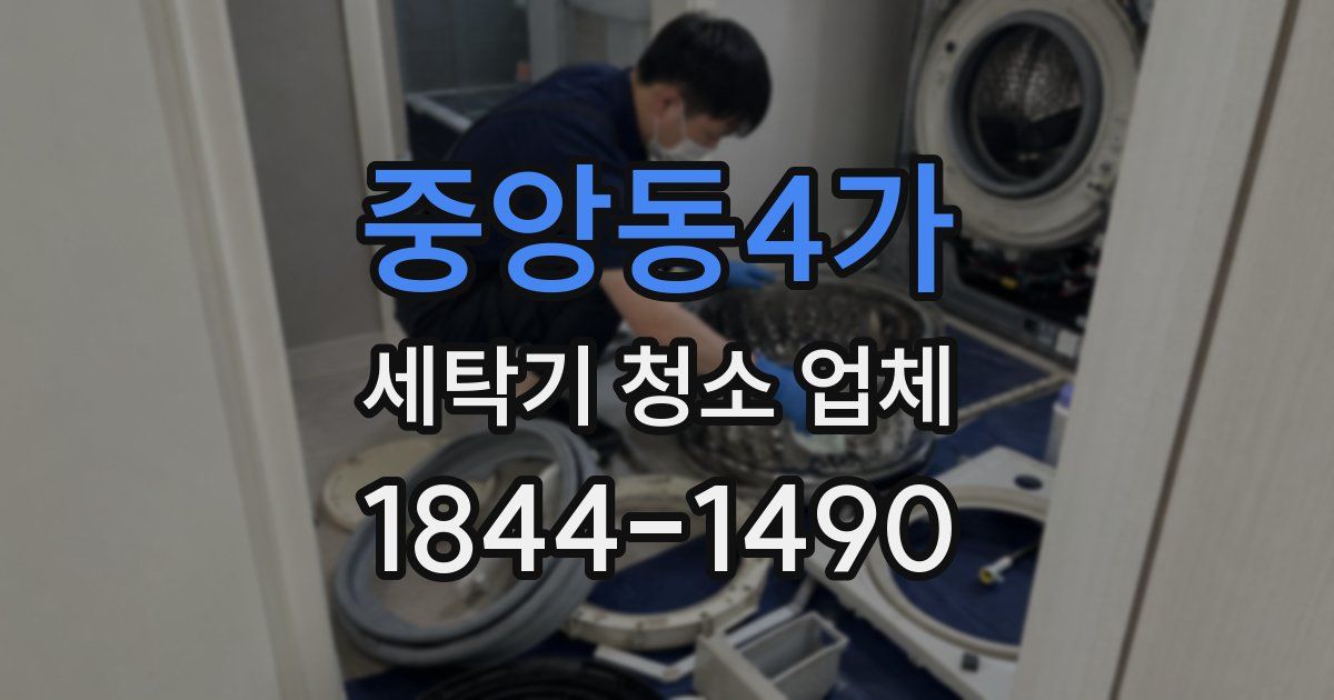 중앙동4가 세탁기 청소 업체