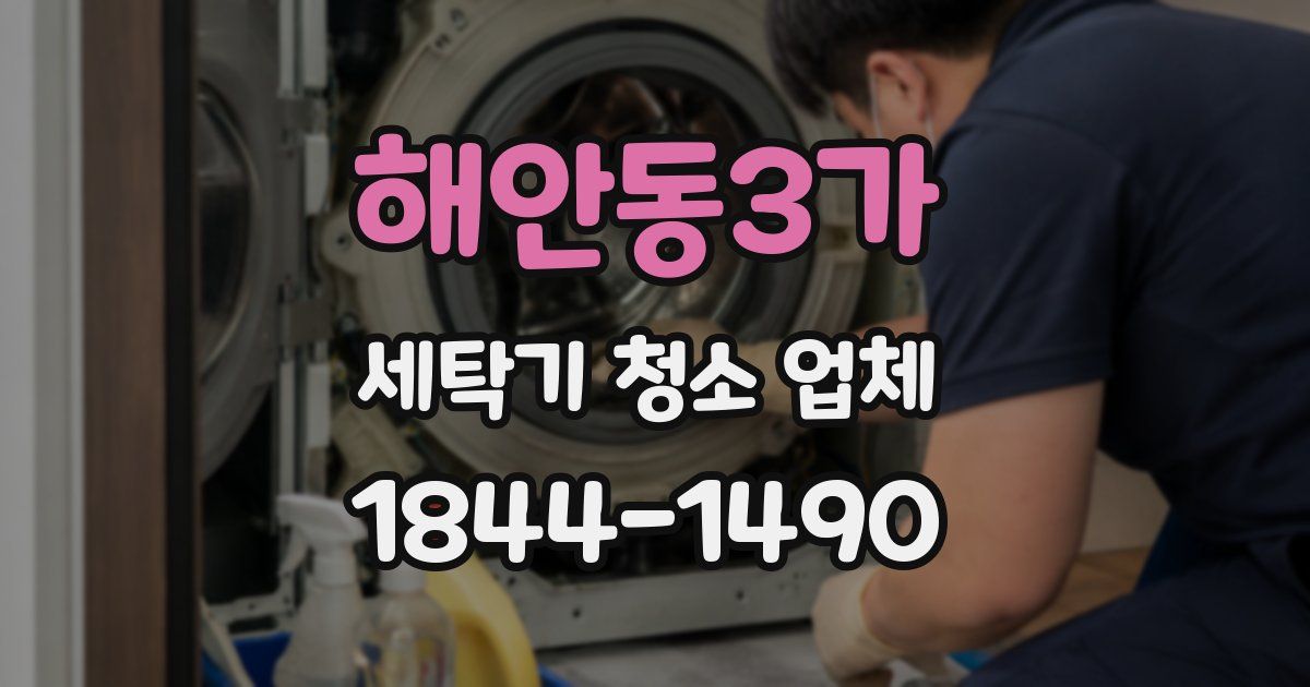 해안동3가 세탁기 청소 업체