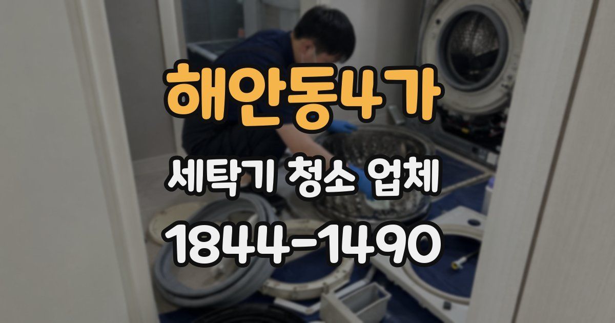 해안동4가 세탁기 청소 업체