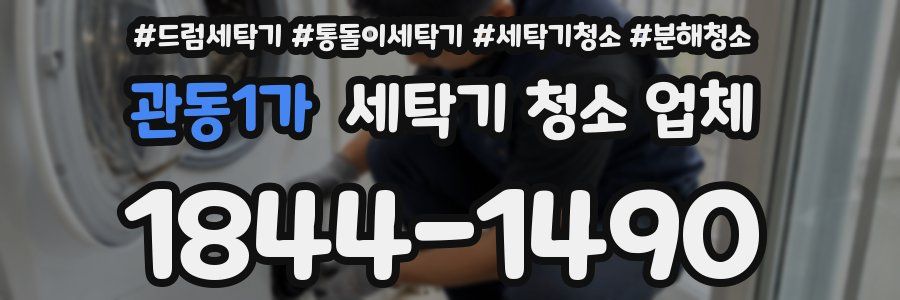 관동1가 세탁기 청소 업체