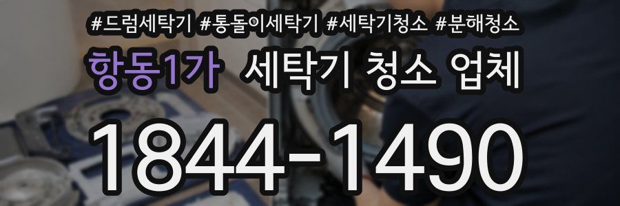 항동1가 세탁기 청소 업체