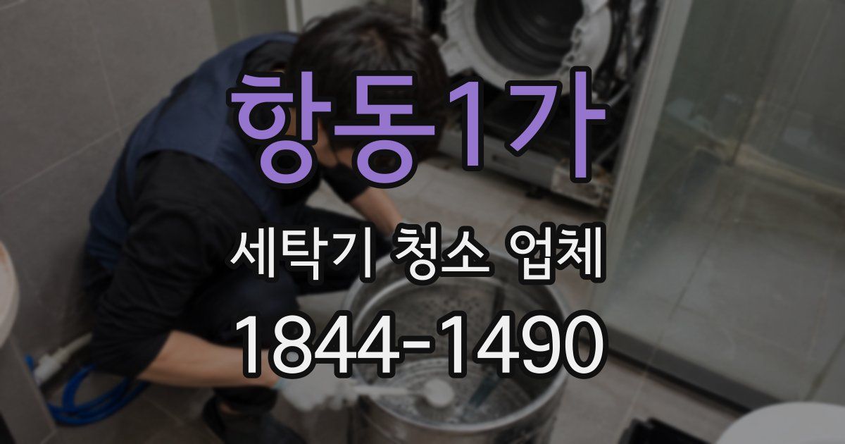 항동1가 세탁기 청소 업체