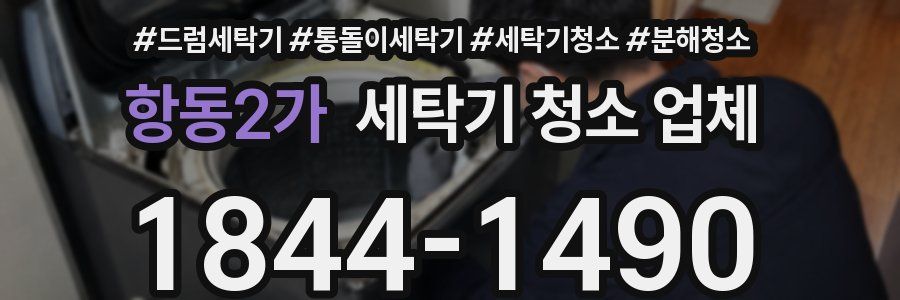 항동2가 세탁기 청소 업체