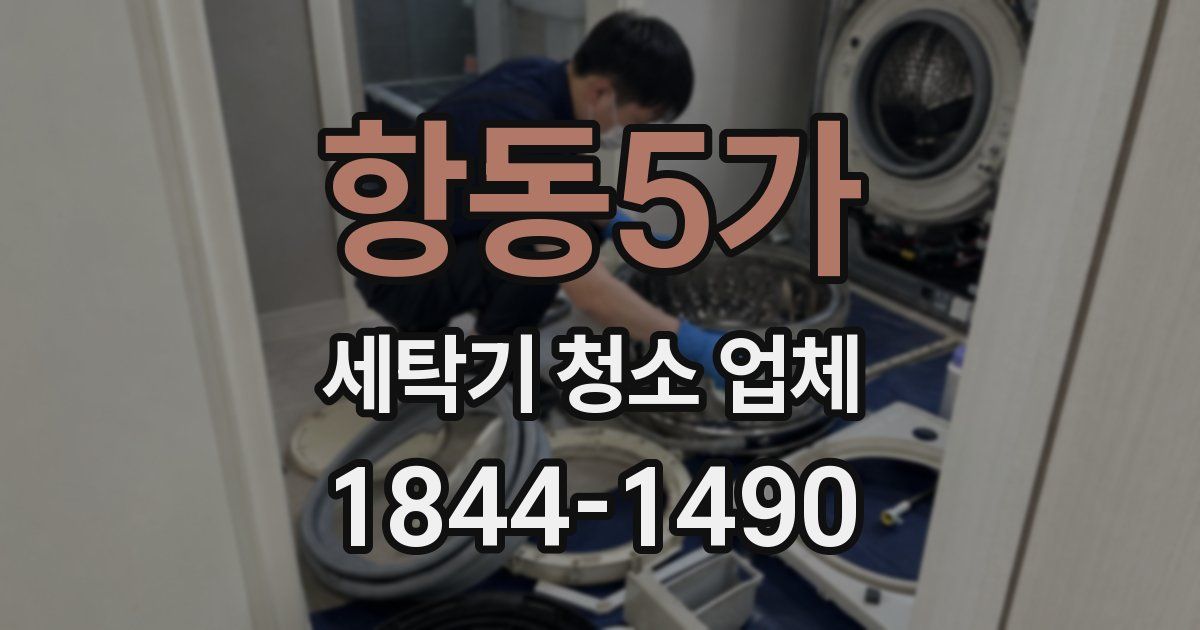 항동5가 세탁기 청소 업체