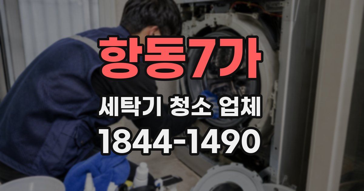 항동7가 세탁기 청소 업체