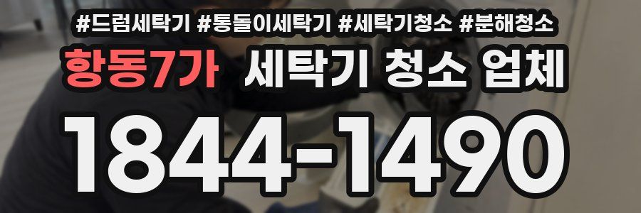 항동7가 세탁기 청소 업체