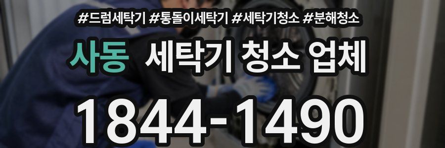 사동 세탁기 청소 업체