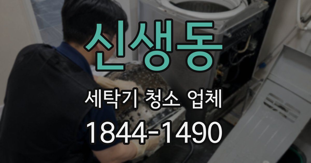 신생동 세탁기 청소 업체