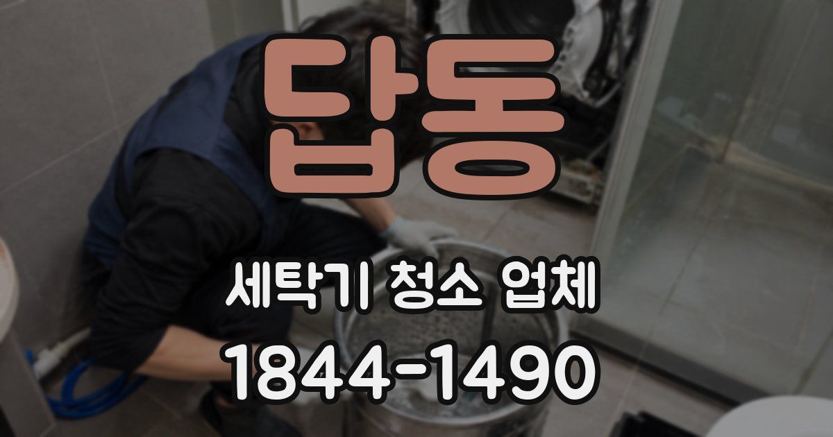 답동 세탁기 청소 업체