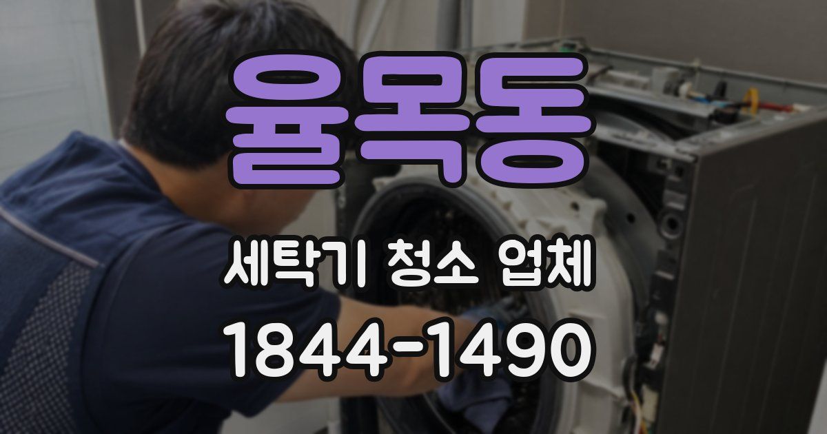 율목동 세탁기 청소 업체
