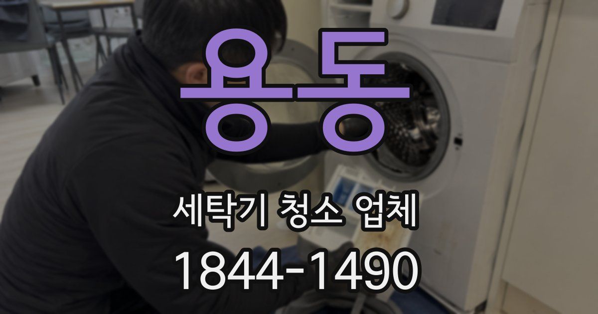 용동 세탁기 청소 업체