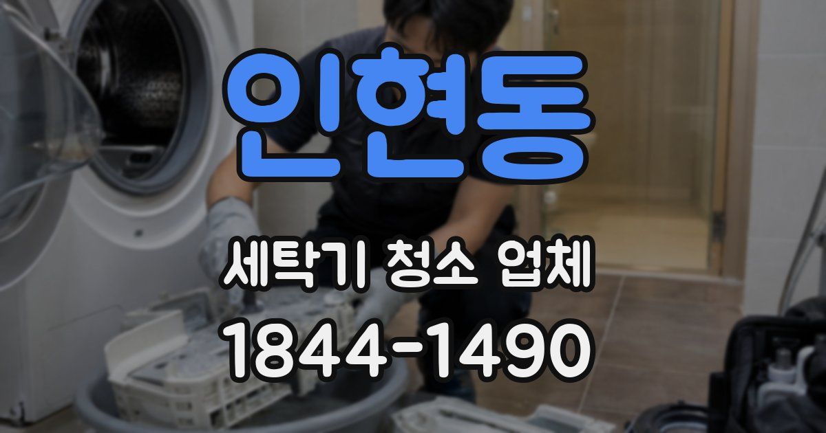 인현동 세탁기 청소 업체