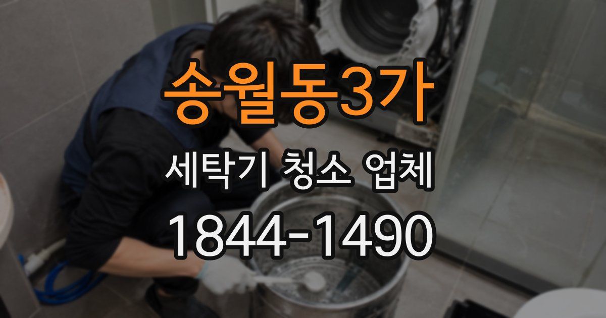 송월동3가 세탁기 청소 업체